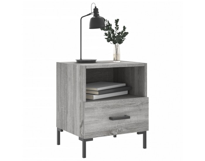 Sonata H Нощни шкафчета 2 бр сив сонома 40x35x47,5 см инженерно дърво