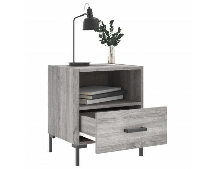 Sonata H Нощни шкафчета 2 бр сив сонома 40x35x47,5 см инженерно дърво