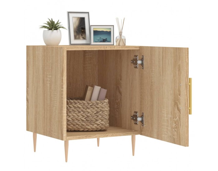 Sonata H Нощни шкафчета 2 бр дъб сонома 40x40x50 см инженерно дърво