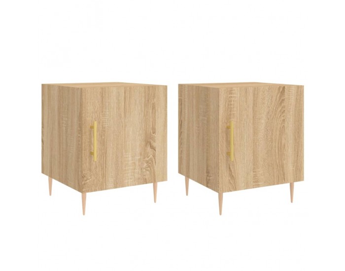 Sonata H Нощни шкафчета 2 бр дъб сонома 40x40x50 см инженерно дърво