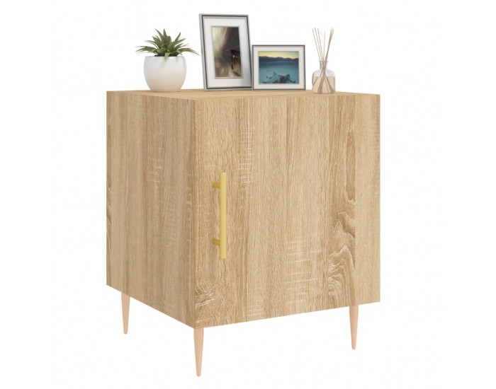 Sonata H Нощни шкафчета 2 бр дъб сонома 40x40x50 см инженерно дърво