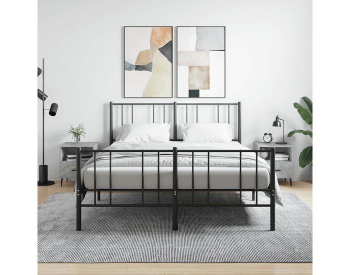 Sonata H Нощни шкафчета 2 бр бетонно сиво 40x35x47,5 см инженерно дърво