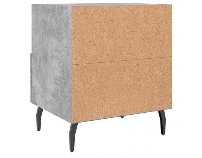 Sonata H Нощни шкафчета 2 бр бетонно сиво 40x35x47,5 см инженерно дърво