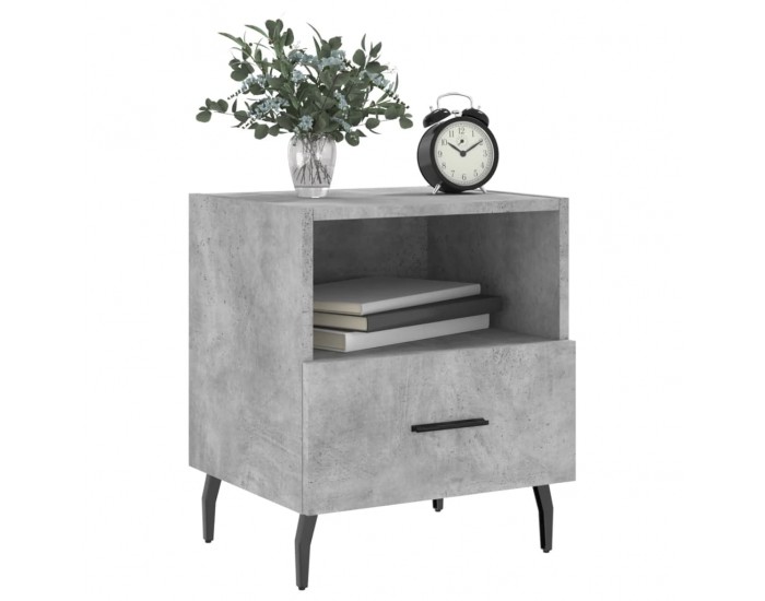 Sonata H Нощни шкафчета 2 бр бетонно сиво 40x35x47,5 см инженерно дърво