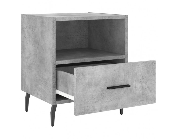 Sonata H Нощни шкафчета 2 бр бетонно сиво 40x35x47,5 см инженерно дърво
