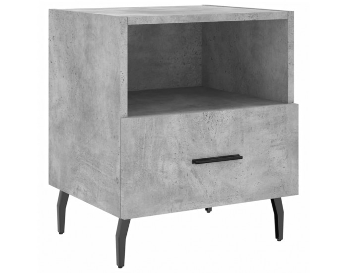 Sonata H Нощни шкафчета 2 бр бетонно сиво 40x35x47,5 см инженерно дърво