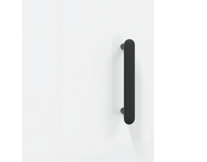 Sonata H Нощни шкафчета 2 бр бял гланц 40x40x50 см инженерно дърво