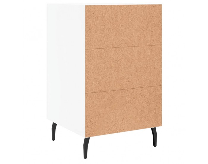 Sonata H Нощно шкафче, черно, 40x40x66 см, инженерно дърво