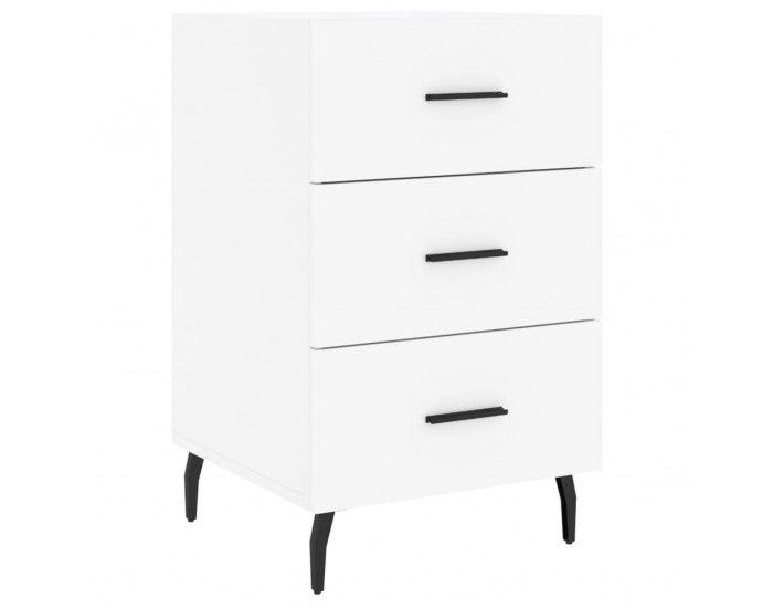 Sonata H Нощно шкафче, черно, 40x40x66 см, инженерно дърво