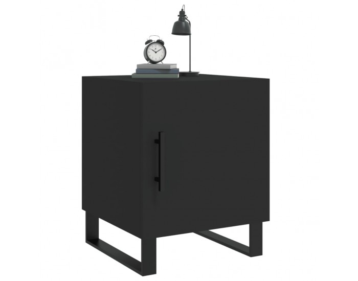 Sonata H Нощни шкафчета 2 бр черни 40x40x50 см инженерно дърво