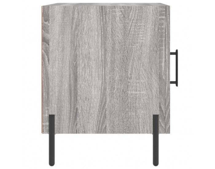 Sonata H Нощни шкафчета, 2 бр, сив сонома, 40x40x50 см, инженерно дърво