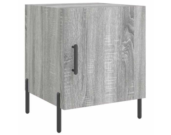 Sonata H Нощни шкафчета, 2 бр, сив сонома, 40x40x50 см, инженерно дърво
