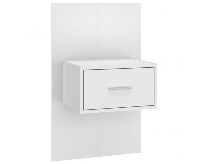 Sonata H Нощно шкафче за стенен монтаж, бял гланц