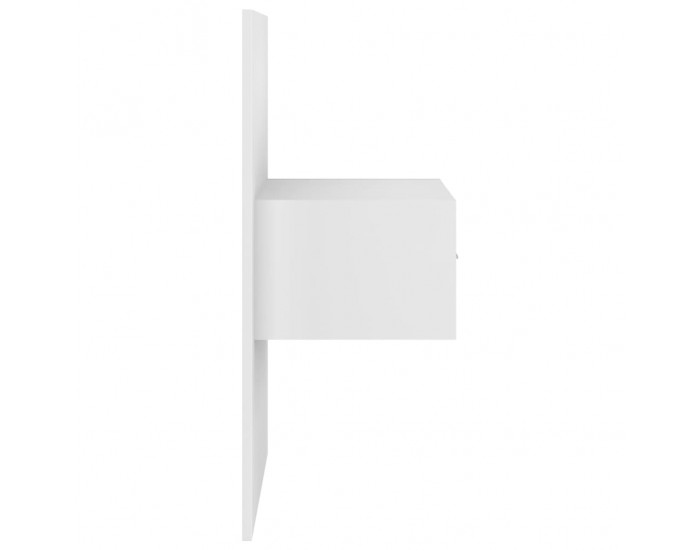 Sonata H Нощно шкафче за стенен монтаж, бял гланц