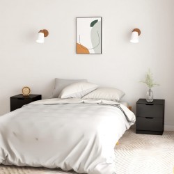 Sonata H Нощни шкафчета 2 бр черни 40x40x50 см инженерно дърво - Нощни шкафчета