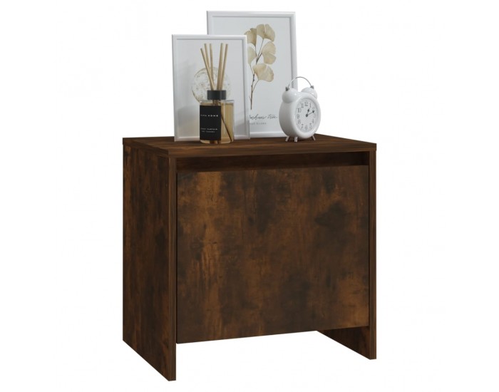 Sonata H Нощни шкафчета 2 бр опушен дъб 45x34x44,5 см инженерно дърво