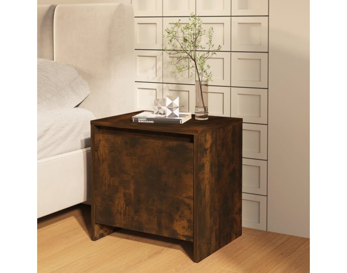 Sonata H Нощни шкафчета 2 бр опушен дъб 45x34x44,5 см инженерно дърво