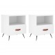 Sonata H Нощни шкафчета, 2 бр, бели, 40x35x47,5 см, инженерно дърво