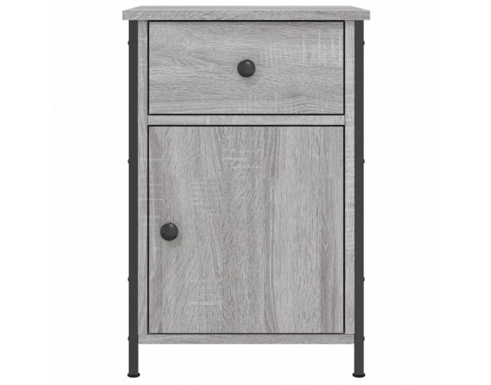 Sonata H Нощно шкафче, сив сонома, 40x42x60 см, инженерно дърво