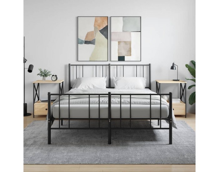 Sonata H Нощни масички, 2 бр, сонома дъб, 50x41x65 см, инженерно дърво