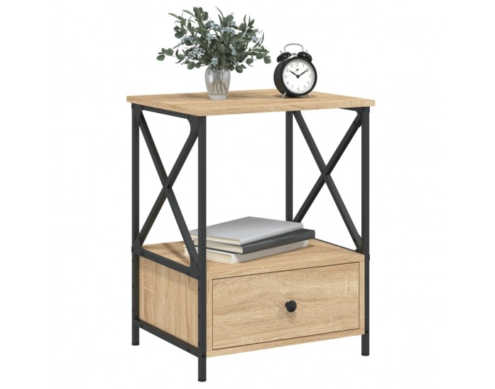 Sonata H Нощни масички, 2 бр, сонома дъб, 50x41x65 см, инженерно дърво