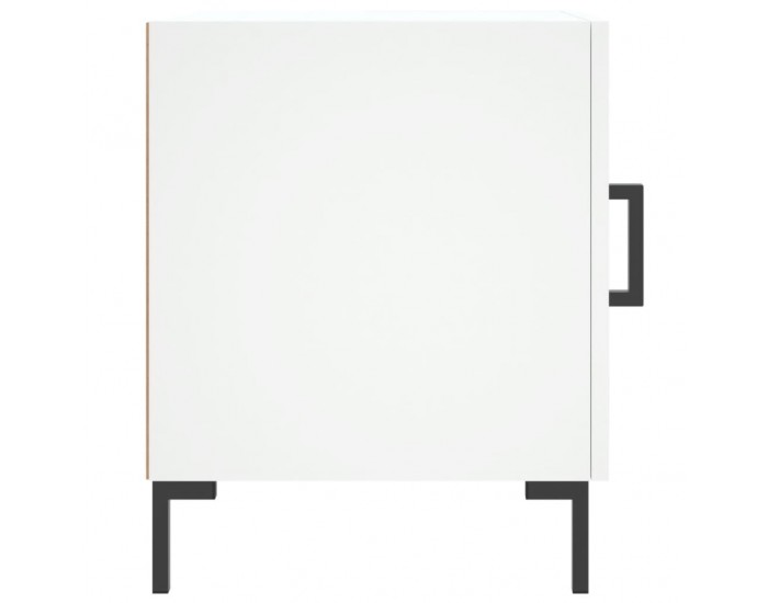 Sonata H Нощно шкафче, бяло, 40x40x50 см, инженерно дърво