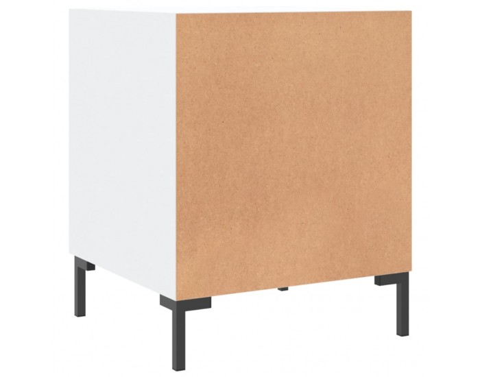 Sonata H Нощно шкафче, бяло, 40x40x50 см, инженерно дърво