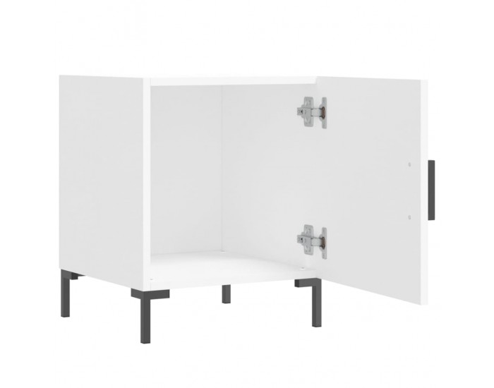 Sonata H Нощно шкафче, бяло, 40x40x50 см, инженерно дърво