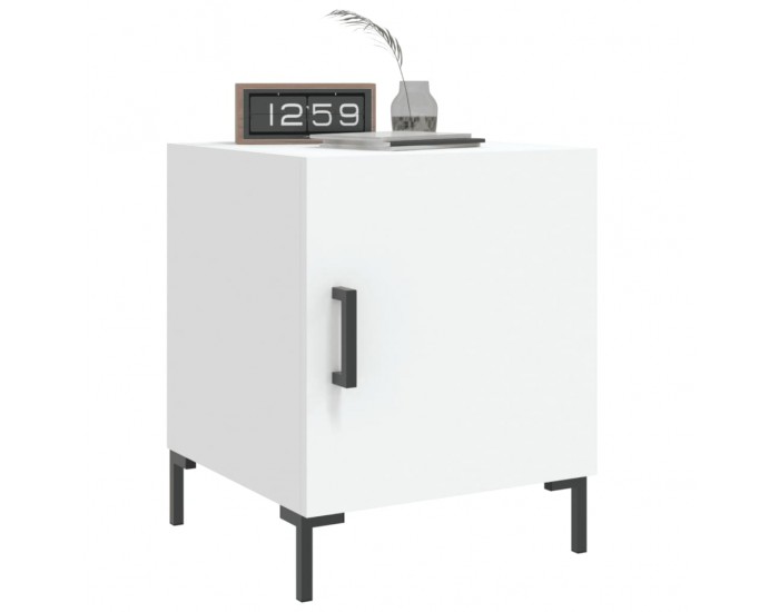 Sonata H Нощно шкафче, бяло, 40x40x50 см, инженерно дърво