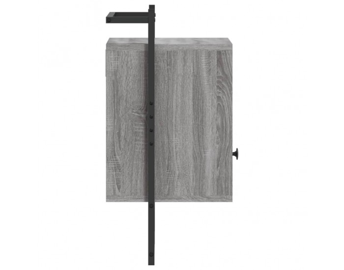 Sonata H Нощно шкафче стенно сив сонома 40x30x61 см инженерно дърво