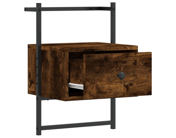 Sonata H Нощно шкафче стенно опушен дъб 35x30x51 см инженерно дърво