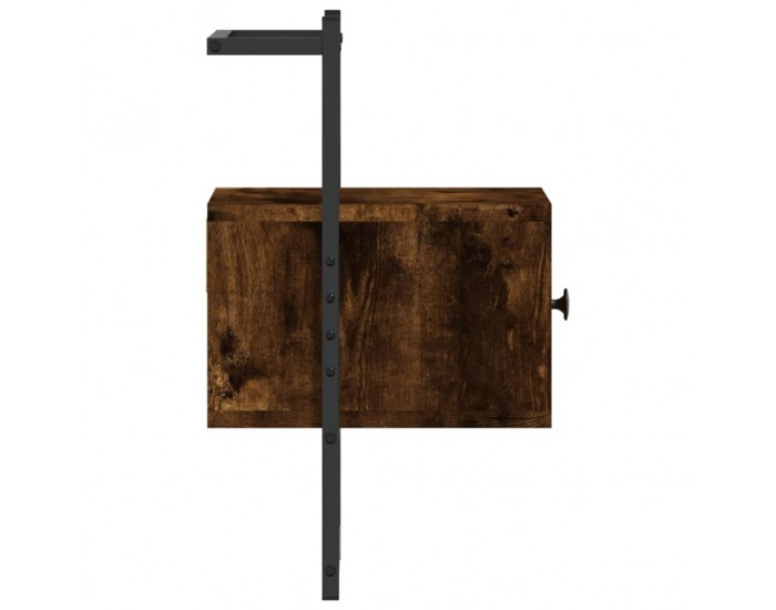 Sonata H Нощно шкафче стенно опушен дъб 35x30x51 см инженерно дърво