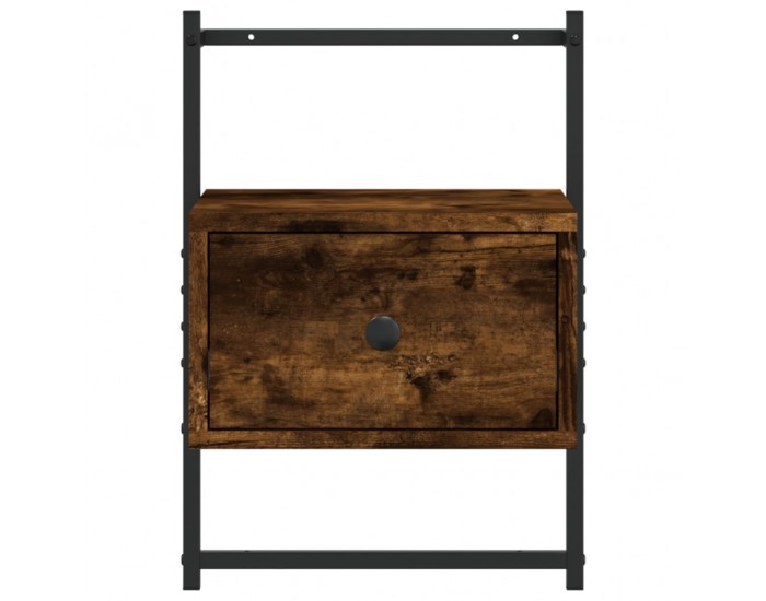 Sonata H Нощно шкафче стенно опушен дъб 35x30x51 см инженерно дърво