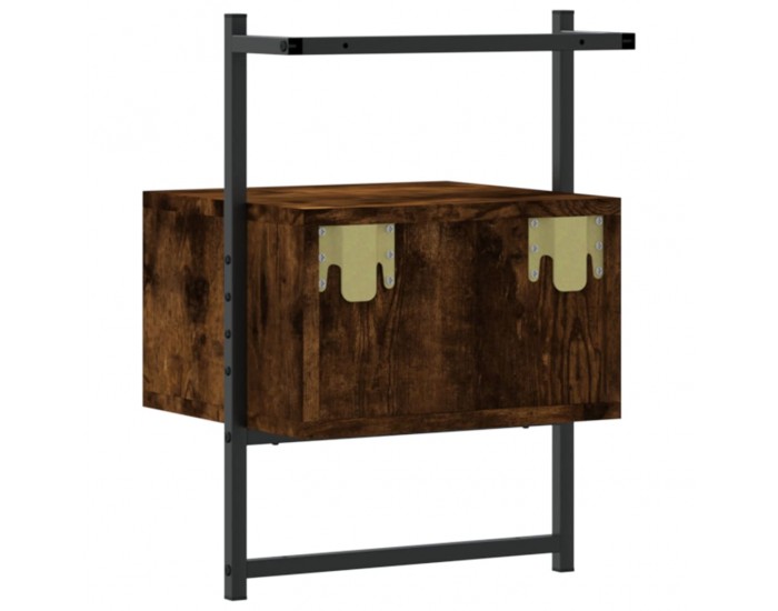 Sonata H Нощно шкафче стенно опушен дъб 35x30x51 см инженерно дърво