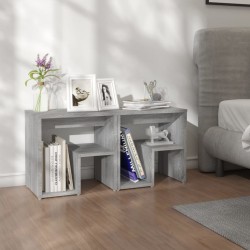 Sonata H Нощни шкафчета, 2 бр, сив сонома, 40x30x40 см инженерно дърво - Нощни шкафчета