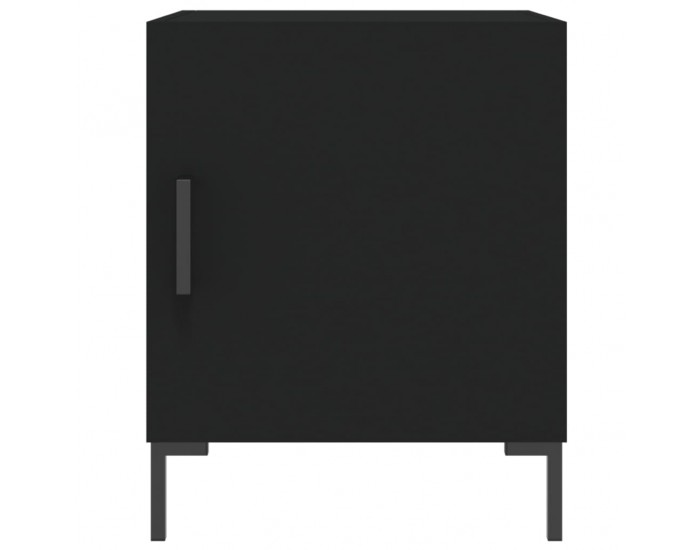 Sonata H Нощно шкафче, черно, 40x40x50 см, инженерно дърво