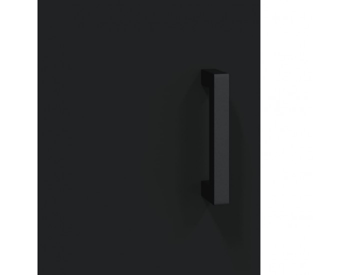 Sonata H Нощно шкафче, черно, 40x40x50 см, инженерно дърво