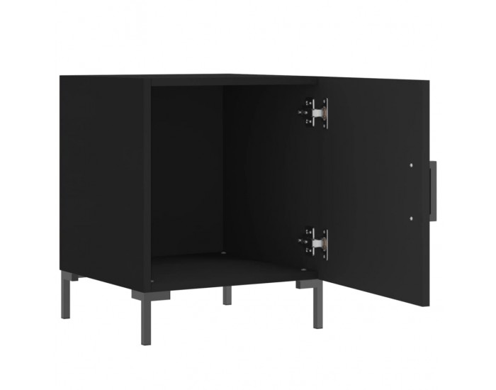 Sonata H Нощно шкафче, черно, 40x40x50 см, инженерно дърво