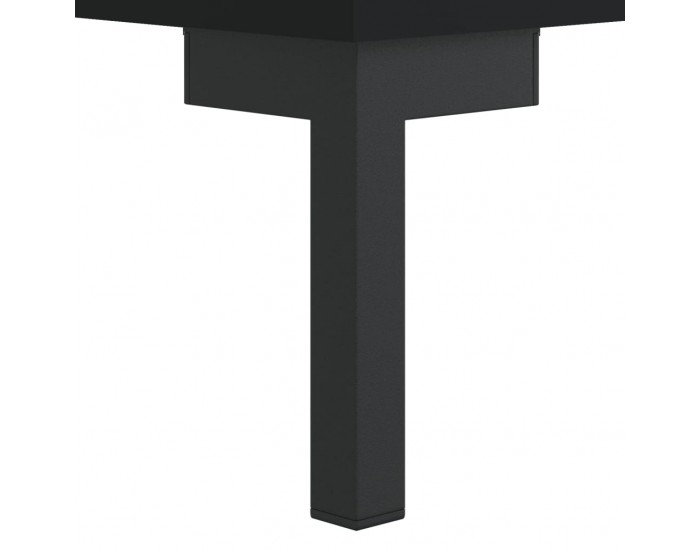 Sonata H Нощно шкафче, черно, 40x40x50 см, инженерно дърво