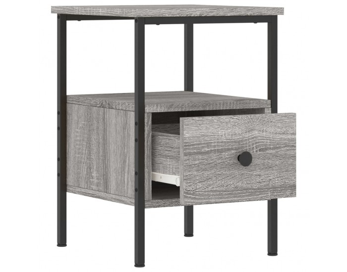 Sonata H Нощни шкафчета 2 бр сив сонома 34x36x50 см инженерно дърво