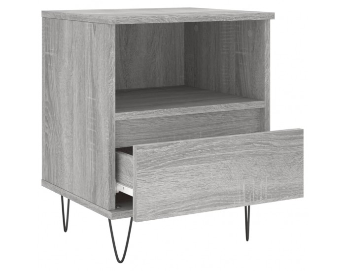 Sonata H Нощно шкафче сив сонома 40x35x50 см инженерно дърво