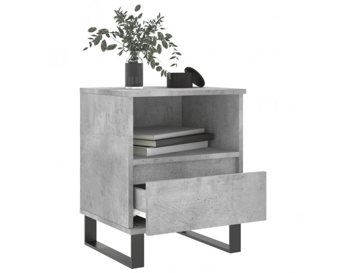 Sonata H Нощни шкафчета 2 бр бетонно сив 40x35x50 см инженерна дървесина