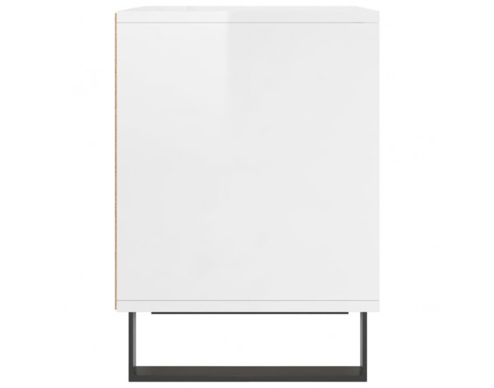 Sonata H Нощни шкафчета, 2 бр, бял гланц, 40x35x50 см, инженерно дърво