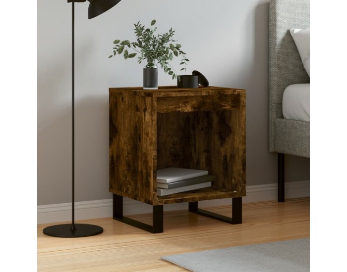 Sonata H Нощно шкафче опушен дъб 40x35x50 см инженерно дърво