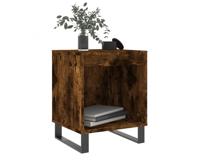 Sonata H Нощно шкафче опушен дъб 40x35x50 см инженерно дърво