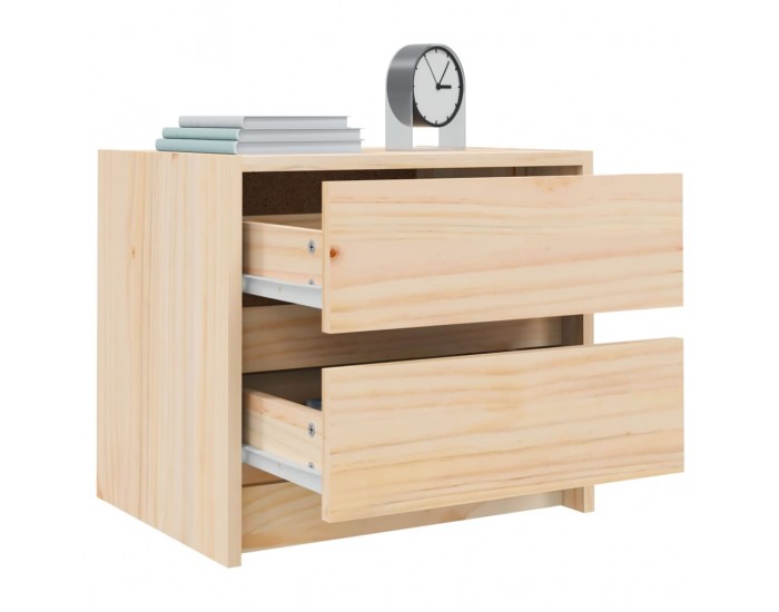 Sonata H Нощни шкафчета, 2 бр, 40x31x35,5 см, борово дърво масив