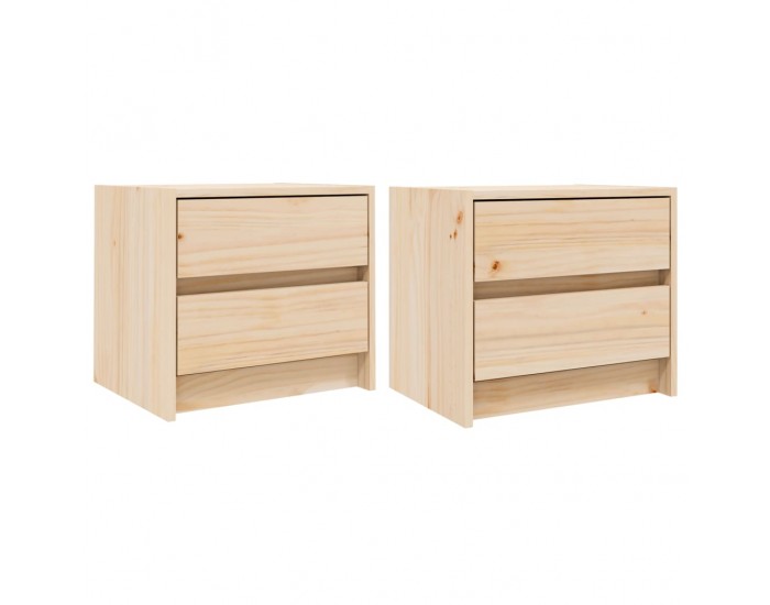 Sonata H Нощни шкафчета, 2 бр, 40x31x35,5 см, борово дърво масив