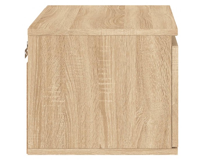 Sonata H Нощни шкафчета за стена с LED осветление, 2 бр, сонома дъб