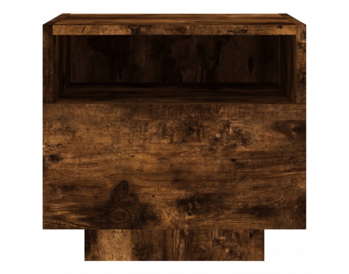 Sonata H Нощно шкафче с LED осветление, опушен дъб, 40x39x37 см