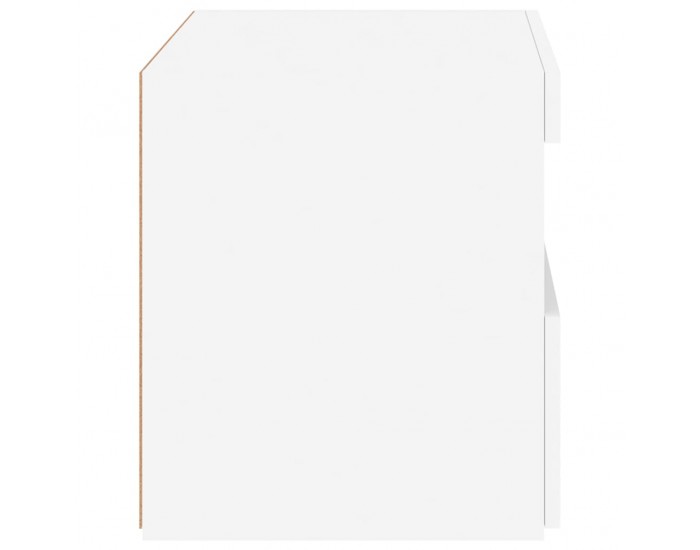 Sonata H Нощно шкафче с LED осветление, бяло, 50x40x45 см